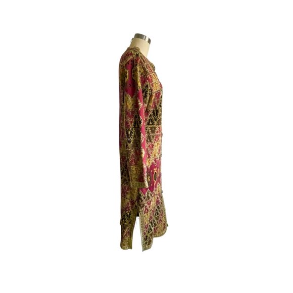 Soft Surroundings Tapestry Print Duster Maxi Sweater Coat - S - Picture 5 of 8